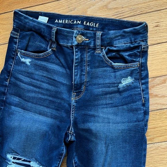 American Eagle Curvy High Rise Leggings Jeans - Picture 3 of 7